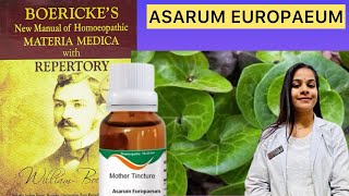 ASARUM EUROPAEUM homeopathic mother tincture in Hindi [upl. by Ardna]