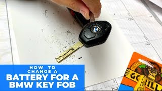 DIY BMW E46 Key Fob Battery Remove and Replace VL2020 330xi 530xi 325xi 328xi [upl. by Mccallion474]