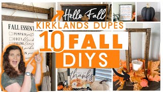 10 KirklandsInspired Fall Decor DIYS for 2023  Highend Fall dupes with Dollar Tree items 🙌 [upl. by Evvie]