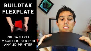 Buildtak Flexplate  Prusa style removable magnetic bed for any 3D printer [upl. by Llegna55]