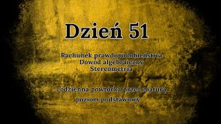 51 dzień  Codzienna powtórka przed maturą  podstawa [upl. by Anthiathia292]