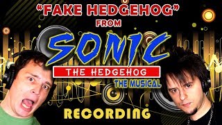 FAKE HEDGEHOG Recording Video from Sonic the Musical feat FamilyJules [upl. by Furlani546]