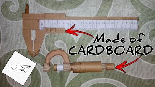 DIY Vernier Caliper And Screw Gauge Made Of Cardboard  Class 1112 Physics Practical  100 Working [upl. by Elocan]