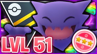 INSANE DAMAGE LEVEL 51 HAUNTER GOT A DOUBLE BUFF FOR THE ULTRA LEAGUE  GO BATTLE LEAGUE [upl. by Scottie]