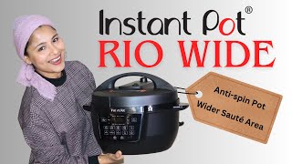 INSTANT POT RIO WIDE REVIEW Unboxing Features Cooking  7in1 Large Multi Pressure Cooker [upl. by Goldstein]