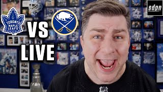 Toronto Maple Leafs vs Buffalo Sabres Watchalong LIVE w Steve Dangle [upl. by Olatha459]