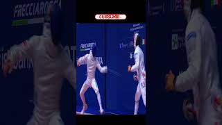 Di Verolis LightningFast Epee Strike  Milan 2023 Semifinal Showdown fencer [upl. by Sancha]