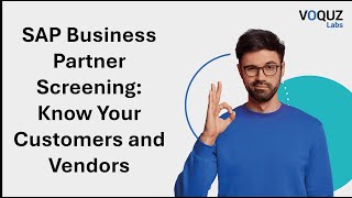 SAP Business Partner Screening Know Your Customers and Vendors [upl. by Deena]