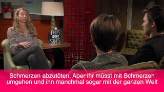 quotDas Schicksal ist ein mieser Verräterquot OK im Interview mit Shailene Woodley und Ansel Elgort [upl. by Nashner]