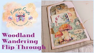 Woodland Wandering Junk Journal Flip Through  Design Team Project for RachandBellaCrafts [upl. by Mirelle]