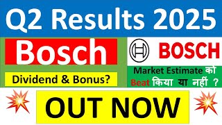 BOSCH Q2 results 2025  BOSCH results today  BOSCH Share News  BOSCH Share latest news [upl. by Ulrica935]