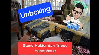 Unboxing Ring Light And Handphone Holder unboxing [upl. by Nirrak]