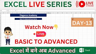 Basic to Advanced Excel Series  LIVE SESSION excel msexcel eleganceacademy [upl. by Ahsined307]