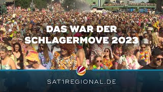 Schlagermove 2023 So feierten 400000 Menschen in Hamburg [upl. by Groveman]