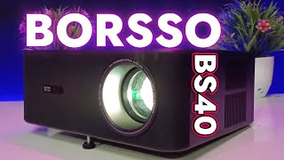 Borsso BS40 Best Projector In 2024 Full Review  Best Home Theatre Cinema Experience Projector 2024 [upl. by Hachman]