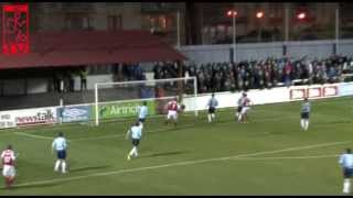 Goal Chris Forrester 2nd vs Shelbourne 15042013 [upl. by Fesoj]