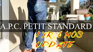 APC Petit Standard  1yr 6mos denim jeans fade update [upl. by Marylynne839]