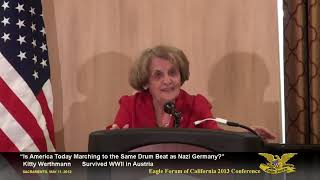 Holocaust survivor Kitty Werthmanns entire speech [upl. by Frye]