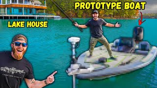 Revealing New PROTOTYPE Bass Boat  ft Jiggin w Jordan [upl. by Prosper]