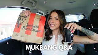 drive thru mukbang 🍟🥤answering your FAQs  Adele Maree [upl. by Ayiotal353]