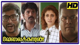 Velaikkaran Mass scene  Sivakarthikeyan mimics like Robo Shankar  Velaikkaran Super Market scene [upl. by Lovash]