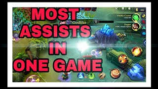 Mobile Legends Most Assists In One Game [upl. by Ennairak]