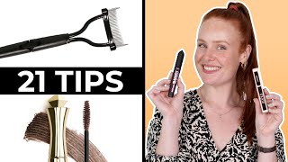 21 Mascara Tips amp Tricks You Need To Try  Life Changing Mascara Hacks [upl. by Ybba520]