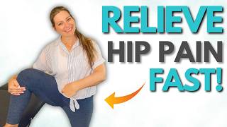 How To Stretch For Hip Pain Relief Top 5 Stretches [upl. by Nosnor]