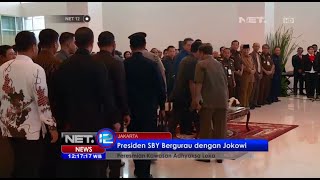 Presiden SBY dan Jokowi bercanda saat peresmian kawasan Adhyaksa Loka  NET12 [upl. by Winchester161]