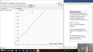 Lineære funksjoner Lese av grafer [upl. by Rramed]