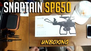 Snaptain SP650 Long Flying 1080p Camera Drone Unboxing [upl. by Island]