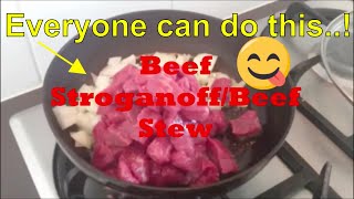 Very easy recipes Beef Stroganoff pressure cooker [upl. by Oaoj]