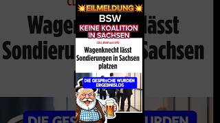 💥EIL💥 SACHSEN SENSATION KEINE KOALITION⚡ afd politik ampel bsw wagenknecht sachsen höcke [upl. by Alger]