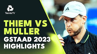 Dominic Thiem vs Alexandre Muller  Gstaad 2023 Highlights [upl. by Macintyre584]