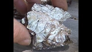 Collecting Amazonite amp Tremolite at Roadside Pegmatite [upl. by Annaili]