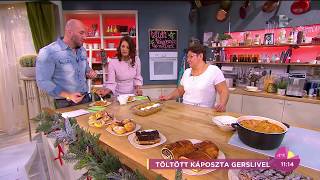 A Juliskaféle töltött káposzta teljesen lenyűgözte a műsorvezetőket  tv2hufem3cafe [upl. by Grenier]