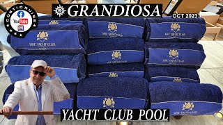 MSC GRANDIOSA Oct 2023 YACHT CLUB amp Sa quotONE POOLquot By Costi [upl. by Ebsen902]