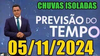 PREVISÃO DO TEMPO DO HORA 1 05112024 TERÇA FEIRA COMPLETO [upl. by Faxon186]