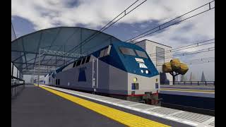 Amrail LongDistance Superliner Train departure from main station [upl. by Solrak]