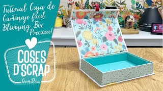 Tutorial Caja de Cartonaje fácil y preciosa Blooming Box [upl. by Wurster]