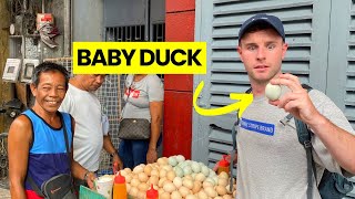 Eating FERTILIZED Duck Egg in the Philippines 🇵🇭 [upl. by Hiroko370]