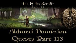 ESO  Aldmeri Dominion Quests  Part 113  Greenshade Part 28  Beasts of Falinesti [upl. by Irehc]