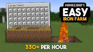 EASIEST 121 Iron Farm in Minecraft  Simple Tutorial [upl. by Lamraj]