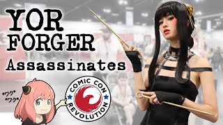 Yor Forger Assassinates Comic Con Revolution 2022 ft Lucky Lai [upl. by Niraa]