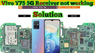 Vivo Y75 5G Receiver not working problem jumper solutionthesoilboy [upl. by Kendra]