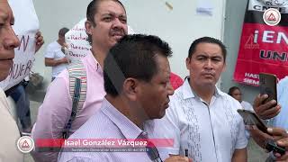 Exigen destitución de supervisores por hostigamiento laboral en Tuxtlaquot [upl. by Fiorenze]