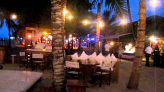 Walking nightlife tour of Cabarete [upl. by Novrej]