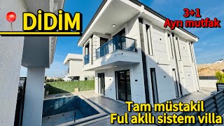 🔵12000000tlye satılık villaDİDİMDE SATILIK TAM MÜSTAKİL HAVUZLU 31 VİLLA didim satilikvilla [upl. by Nosemaj]