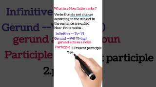 What is a non finite verbs  English grammar easy way to learn englishwalididi [upl. by Eecrad]