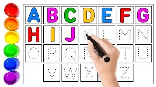 How to write letters for children  Teaching writing ABC for Preschool Alphabet for kids [upl. by Learsiy893]